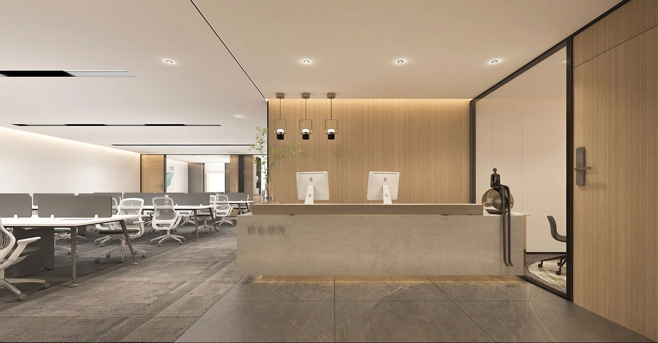 214平米郑州企业办公室装修效果图
