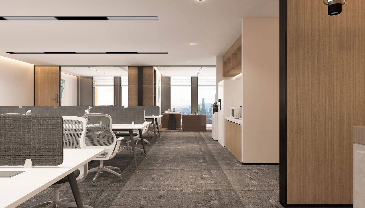 214平米郑州企业办公室装修效果图