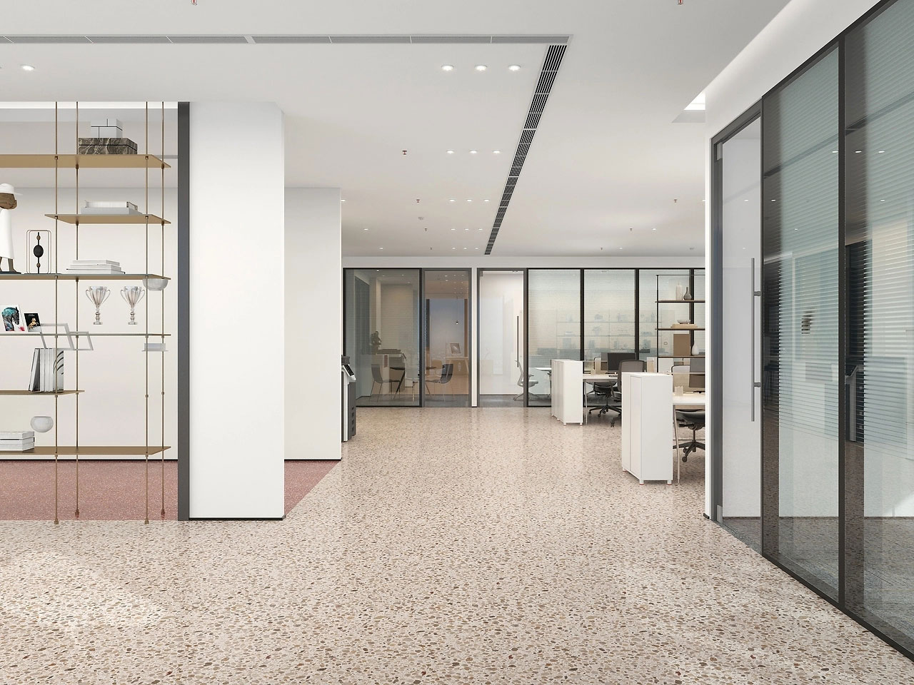 235平米办公室装修设计效果图