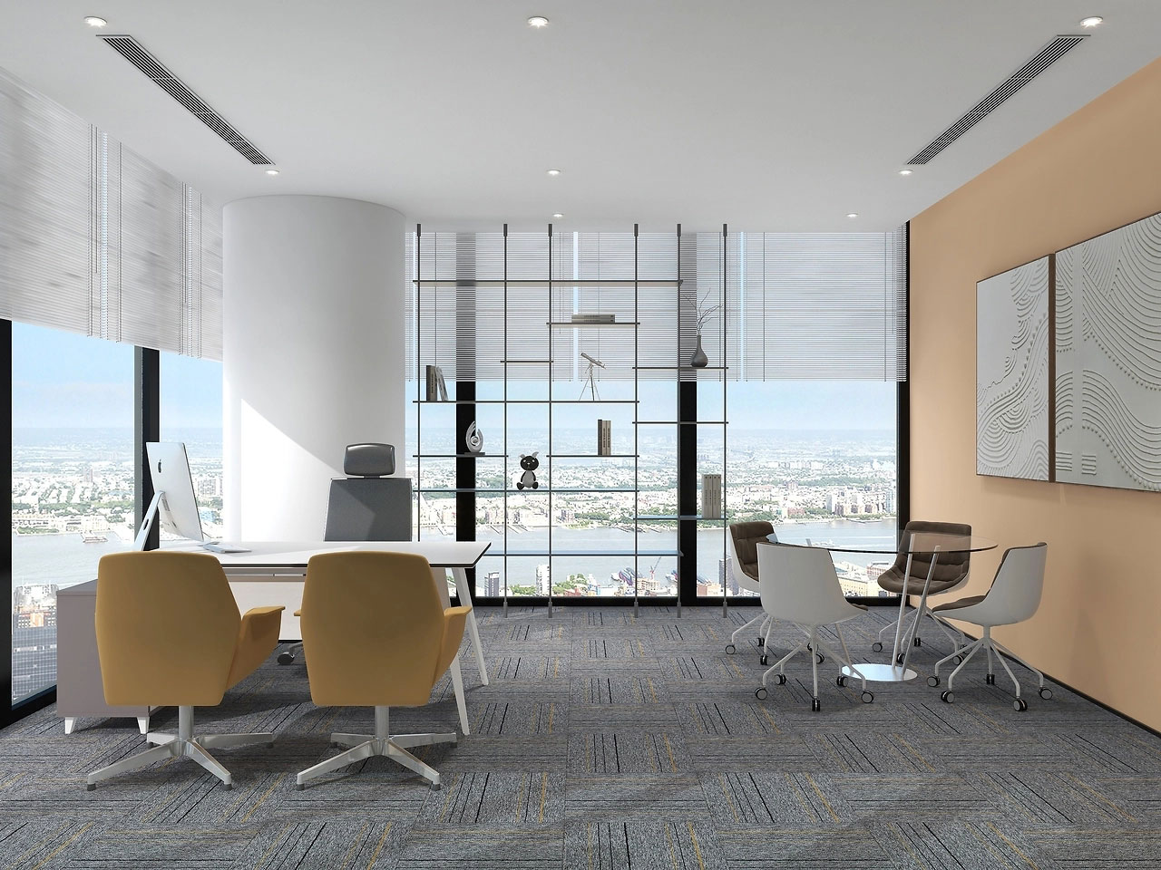 235平米办公室装修设计效果图