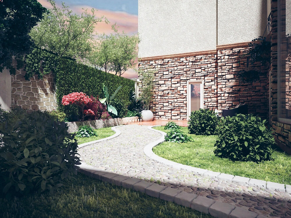 郑州别墅庭院设计效果图