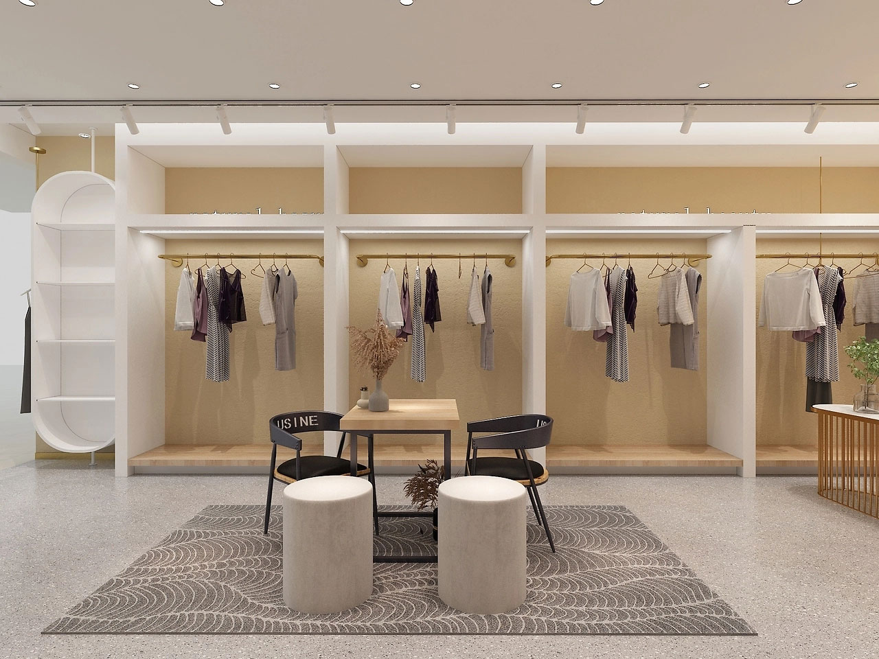 150平米现代服装店装修设计效果图