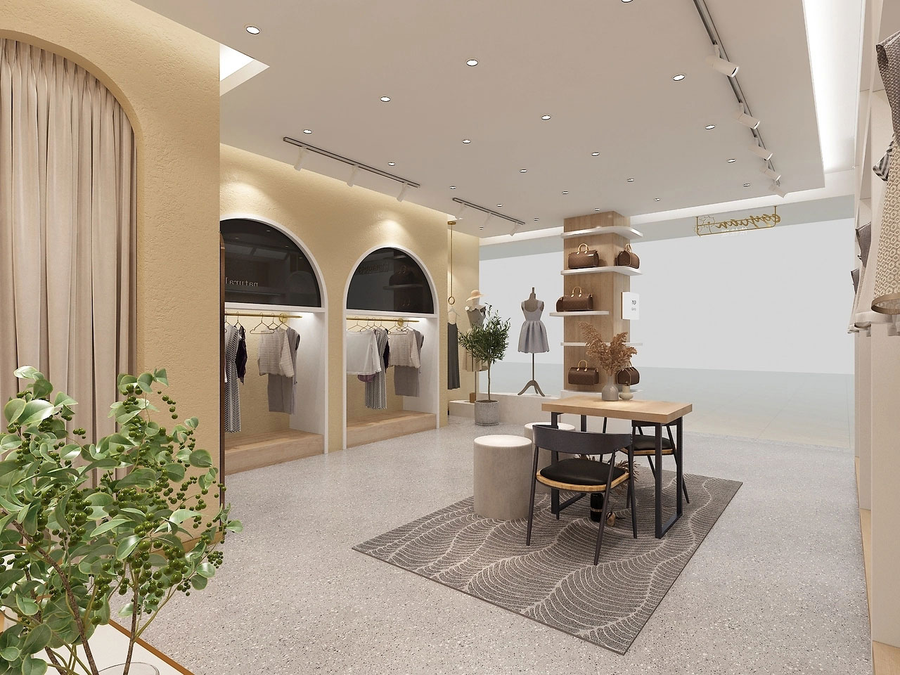 150平米现代服装店装修设计效果图