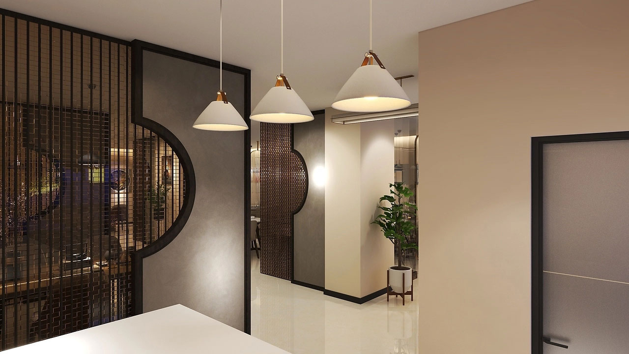 456平米中式餐厅装修设计效果图