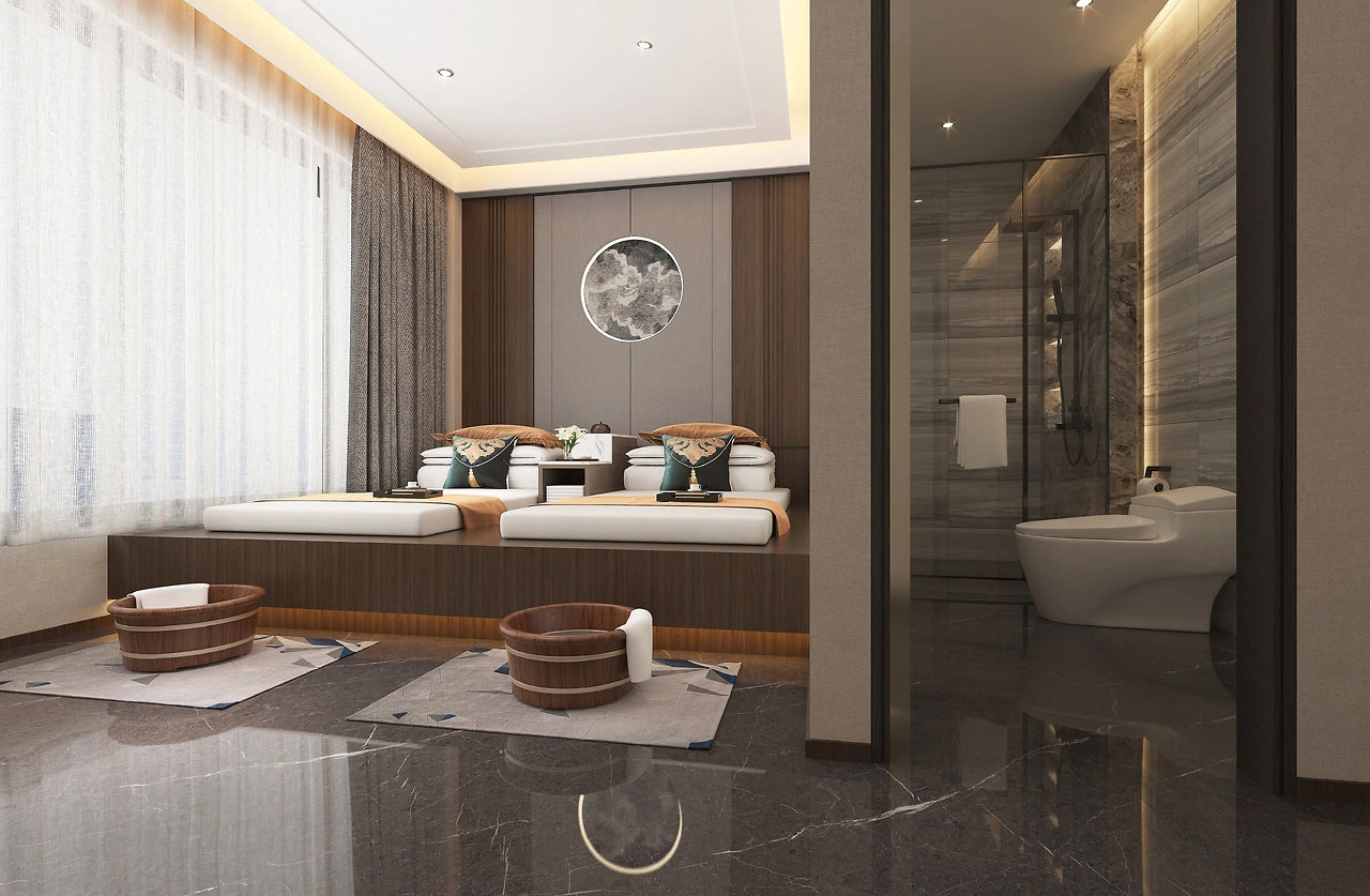 391平米郑州足浴店设计装修效果图