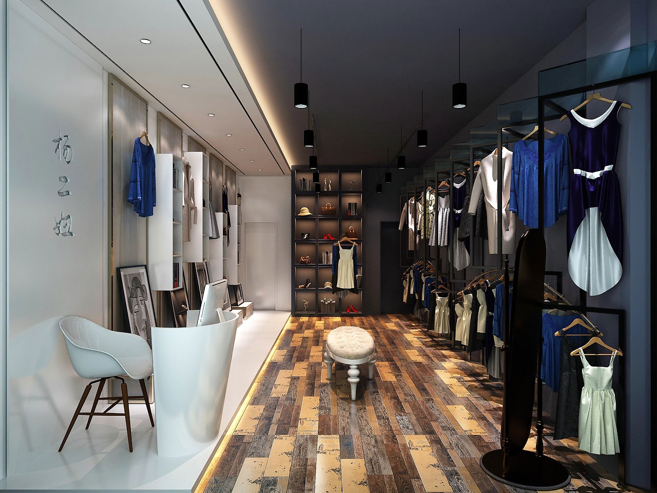 39平米女装店铺装修设计效果图