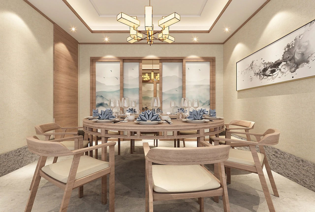 342平米郑州川菜馆装修设计效果图