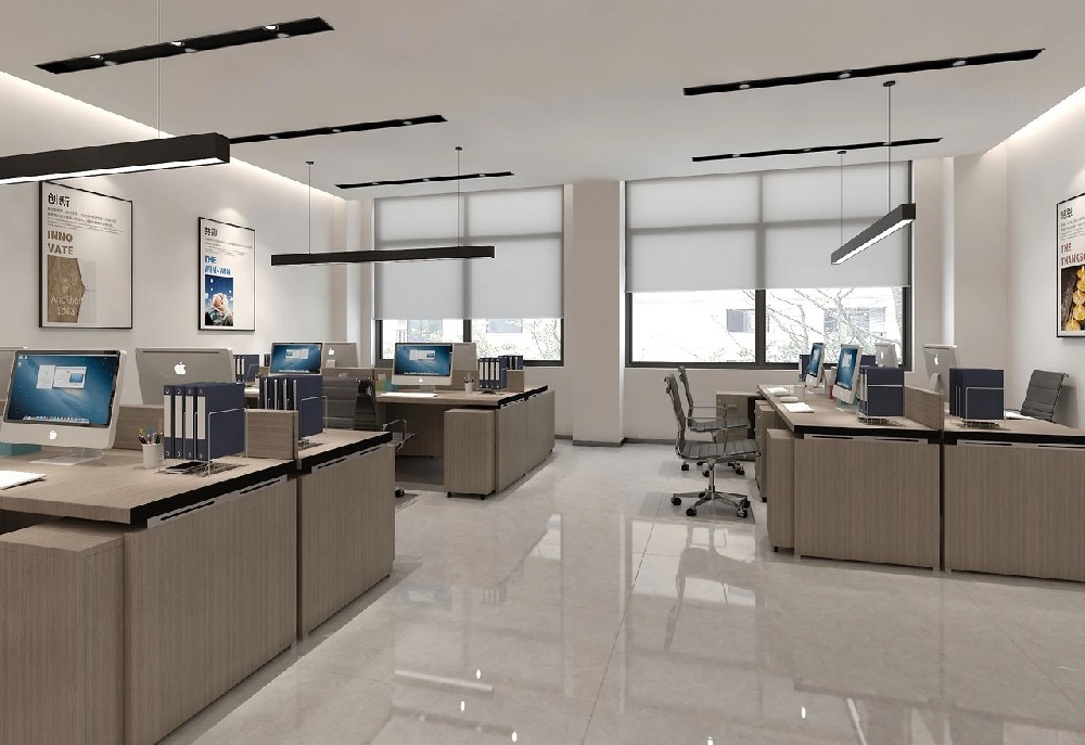 219平米建材科技办公室装修设计效果图