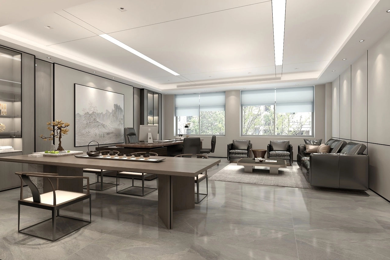 219平米建材科技办公室装修设计效果图