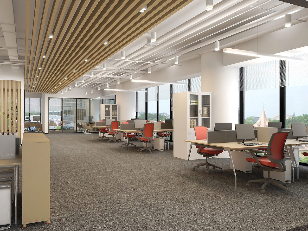 321平米郑州办公室设计效果图