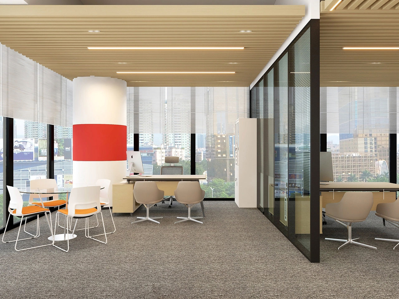 321平米郑州办公室设计效果图