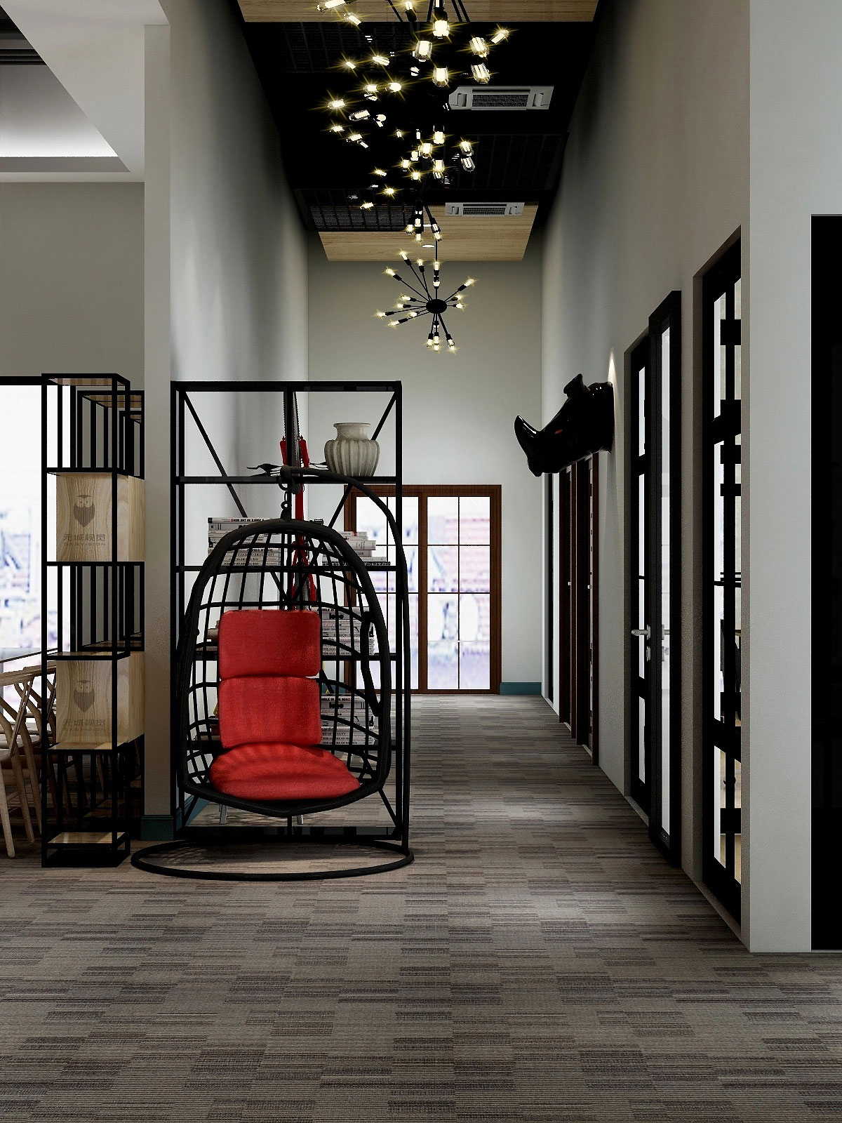 204平米郑州办公室装修设计效果图