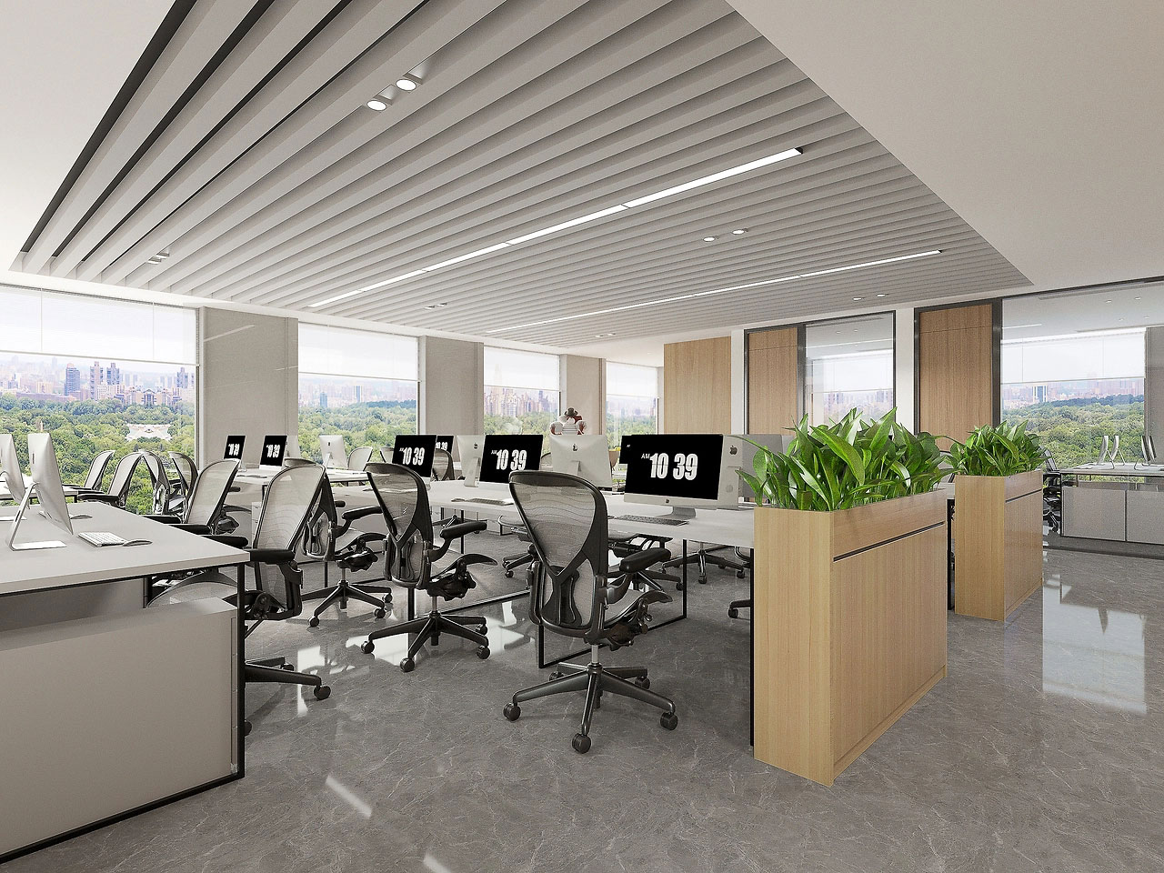 500平米郑州办公室装修设计效果图