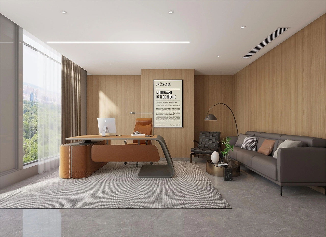 500平米郑州办公室装修设计效果图