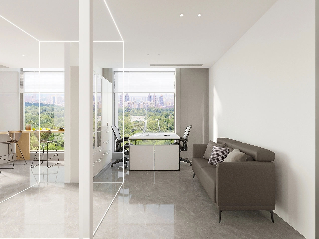 500平米郑州办公室装修设计效果图