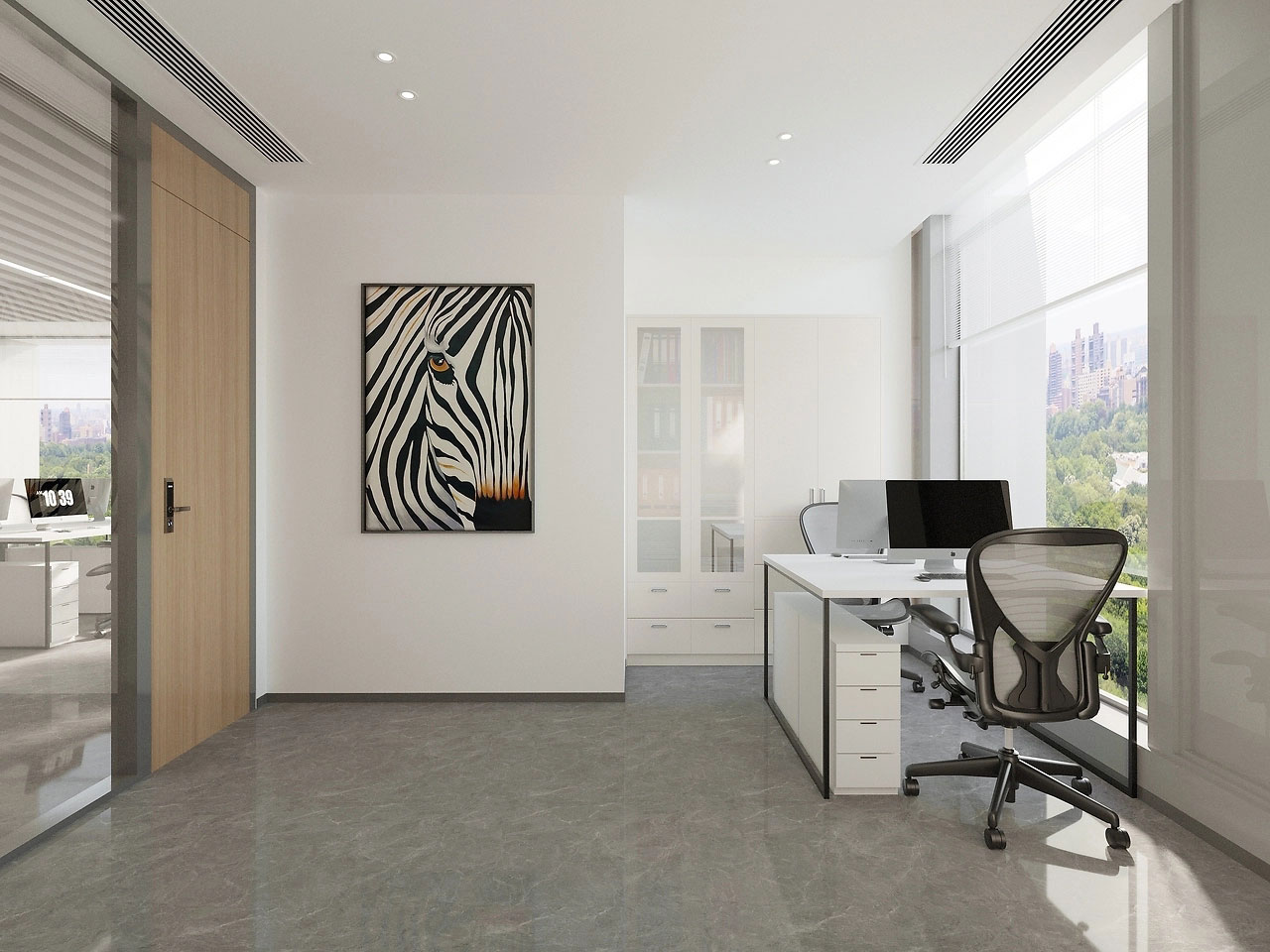 500平米郑州办公室装修设计效果图