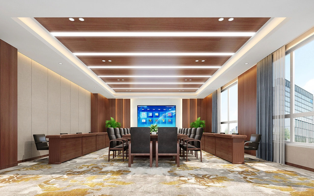 100平米郑州会议室改造设计效果图