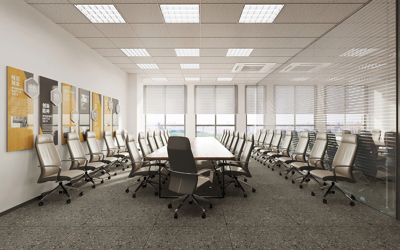 183平米郑州办公室装修施工效果图