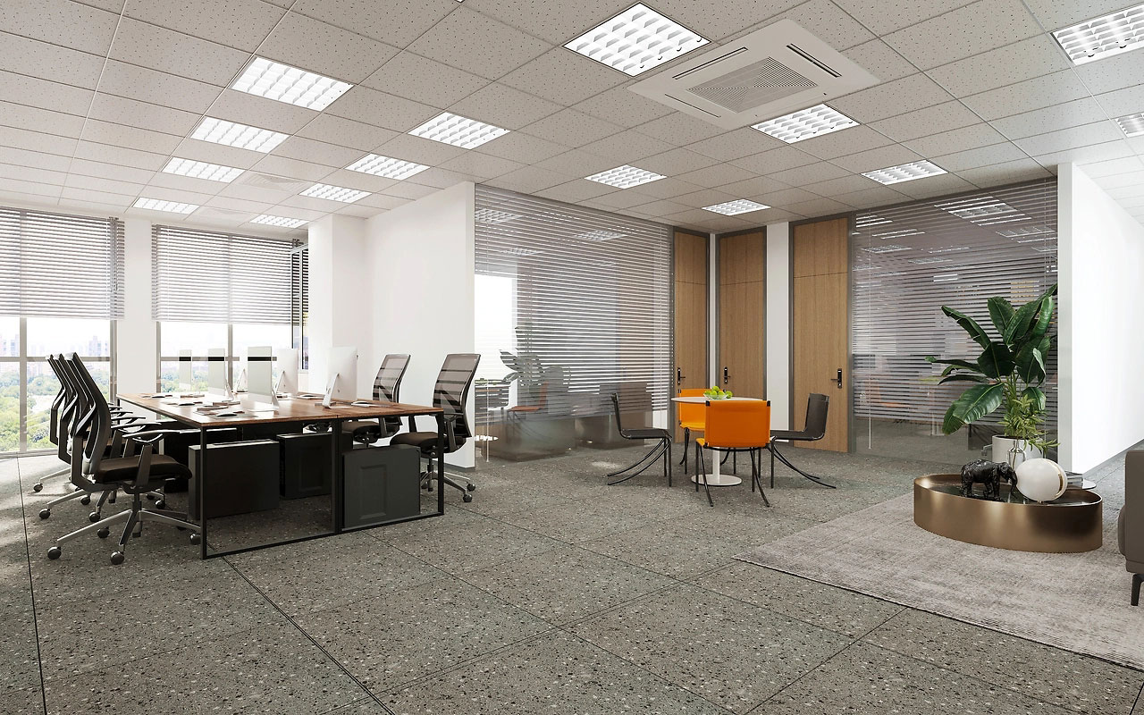 183平米郑州办公室装修施工效果图