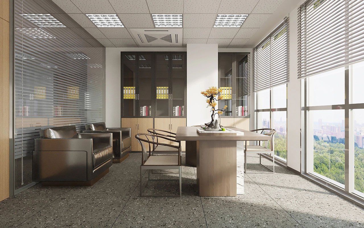 183平米郑州办公室装修施工效果图