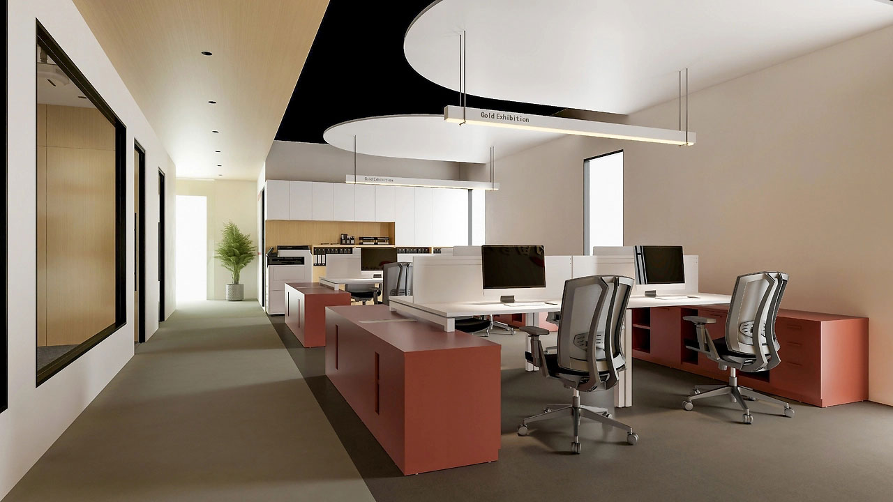 254平米郑州办公室设计施工效果图