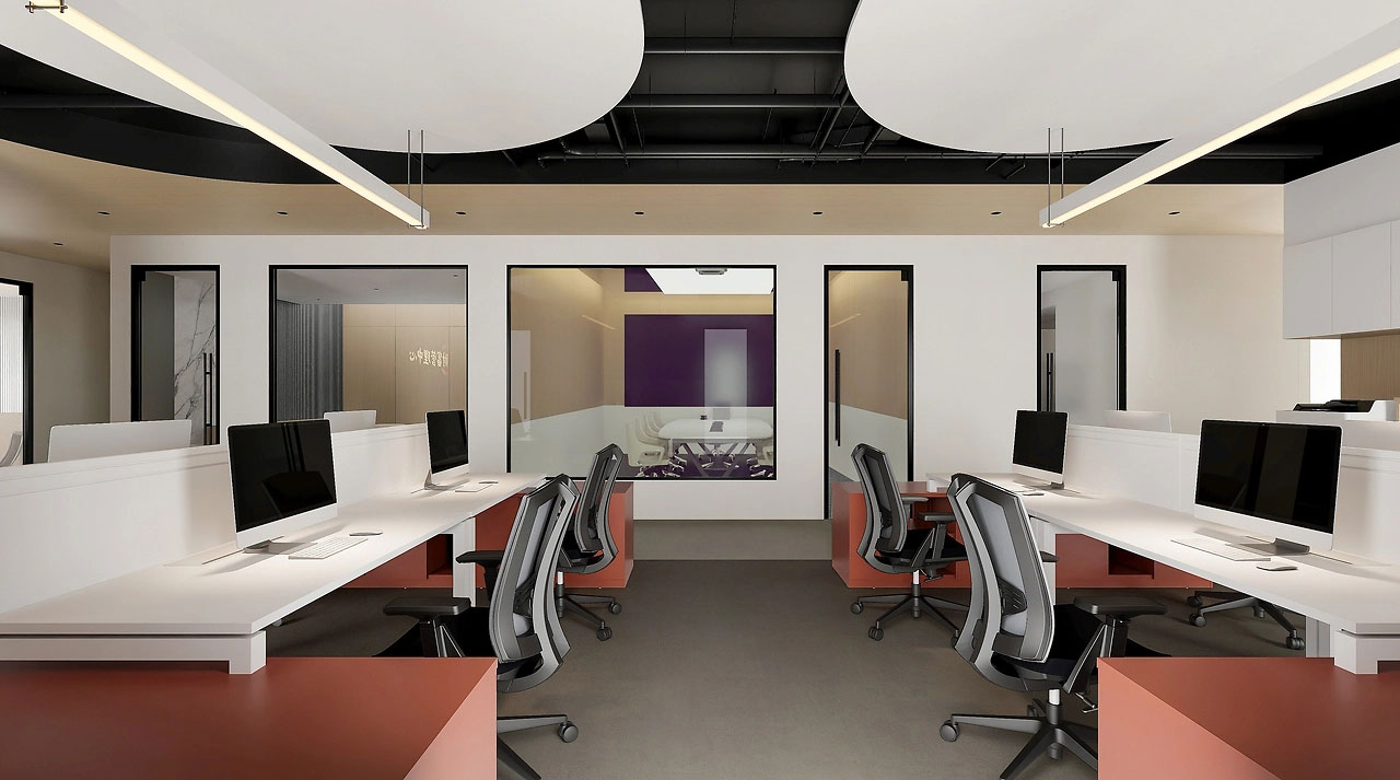 254平米郑州办公室设计施工效果图
