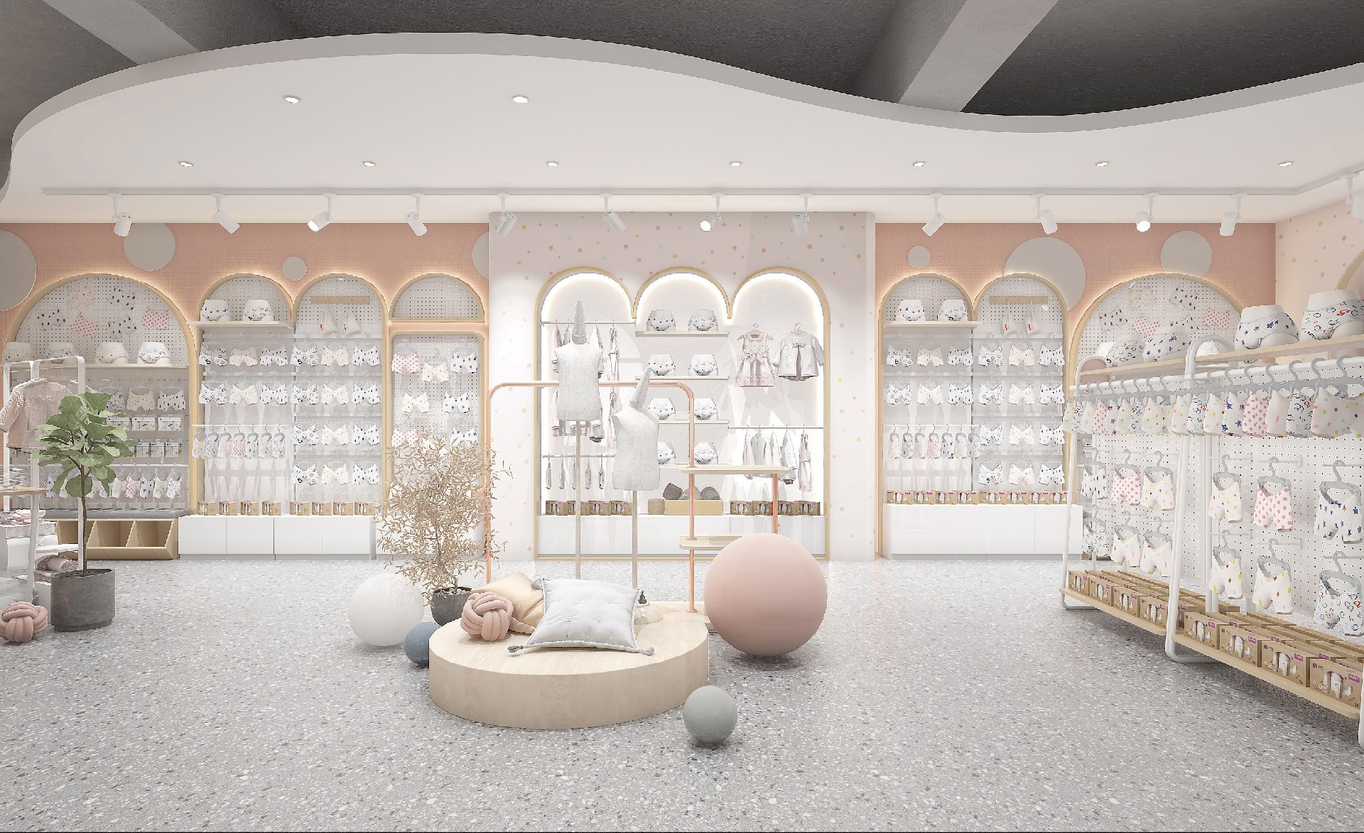 200平米郑州母婴店设计装修效果图