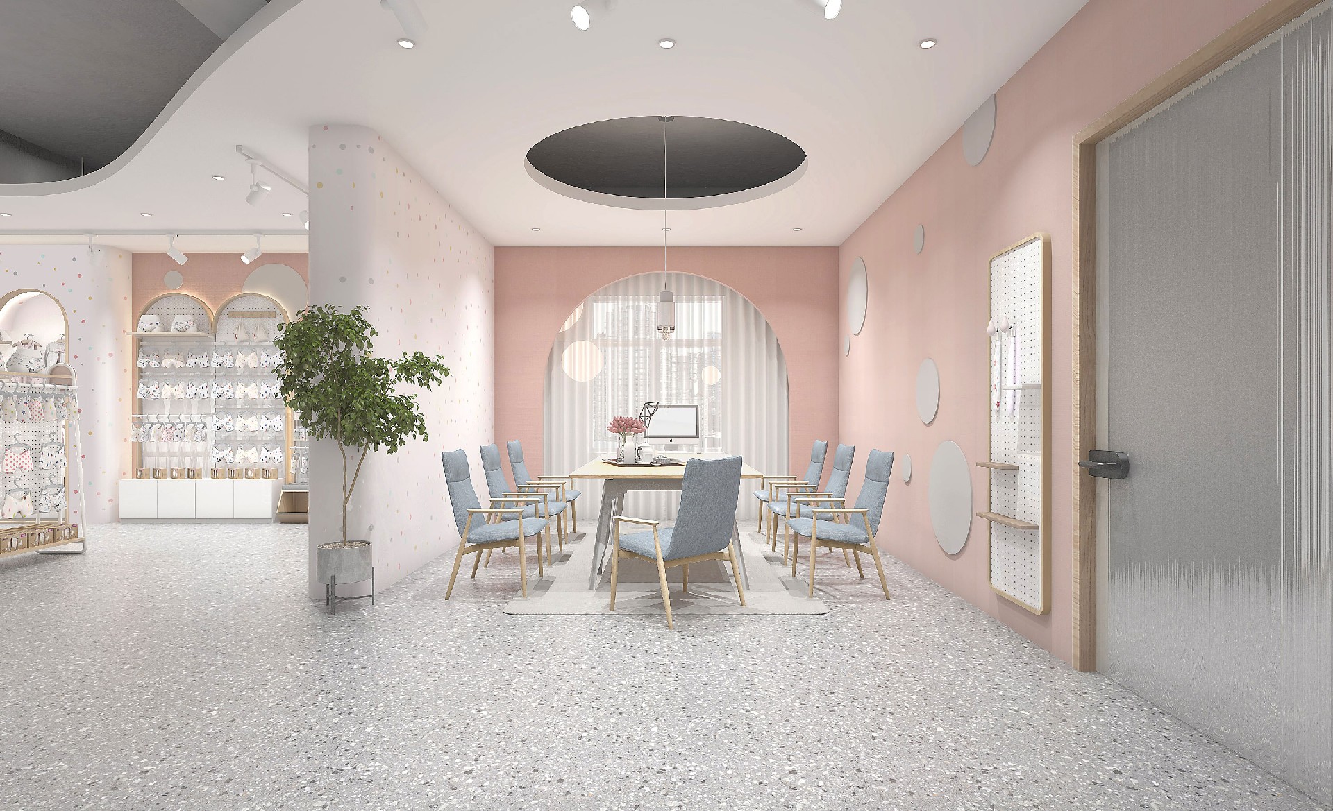 200平米郑州母婴店设计装修效果图