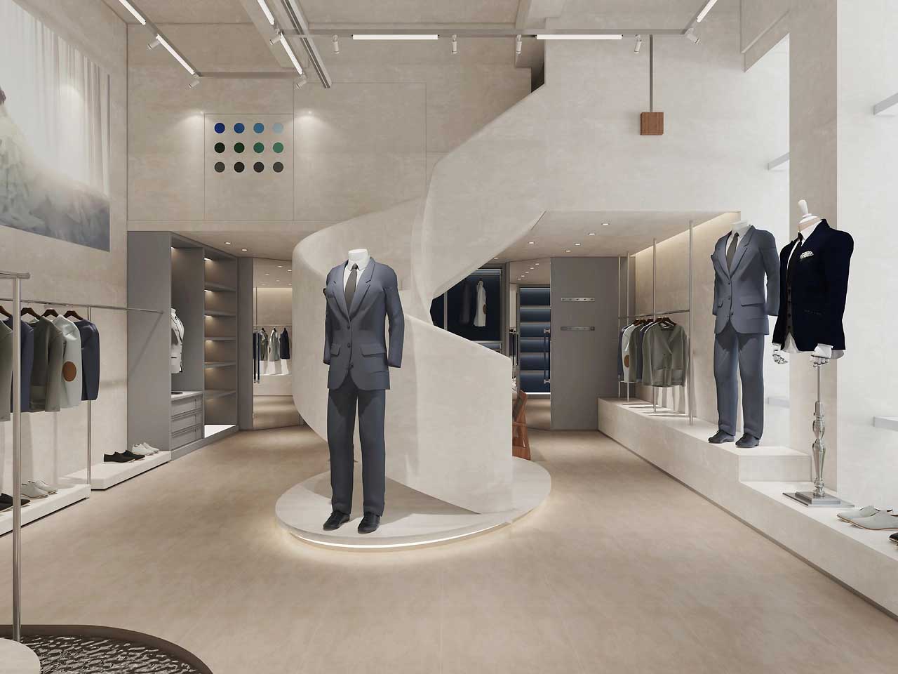 320平米郑州婚纱摄影店装修设计效果图