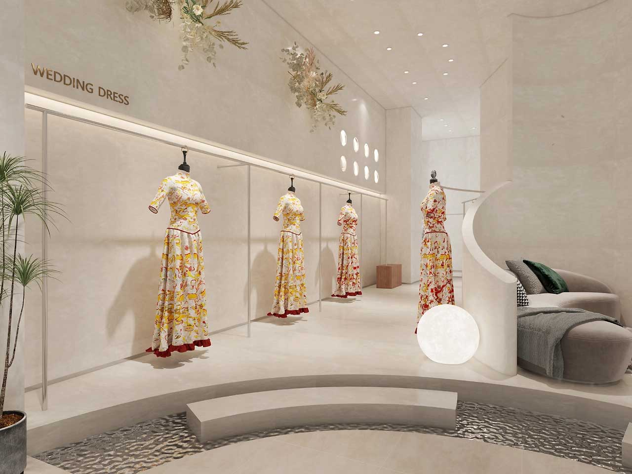 320平米郑州婚纱摄影店装修设计效果图