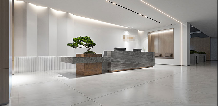 350平米郑州办公室装修施工效果图