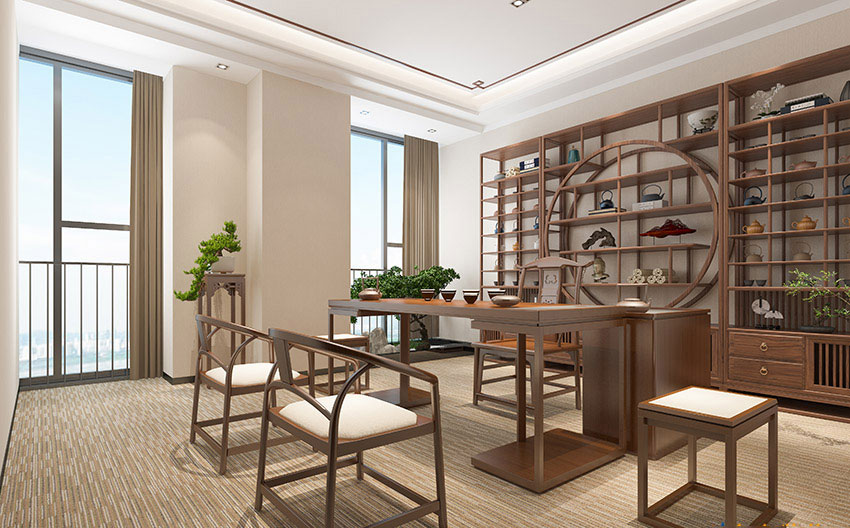 350平米郑州办公室装修施工效果图