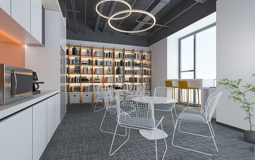 350平米郑州办公室装修施工效果图