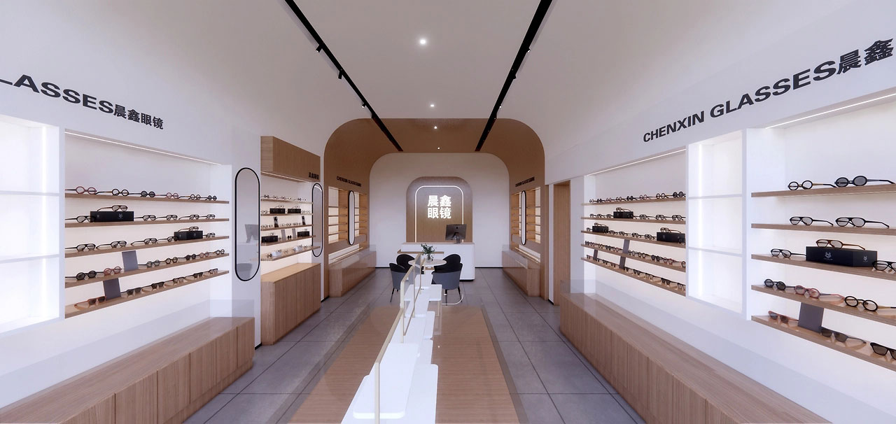 40平米郑州眼镜店装修设计效果图