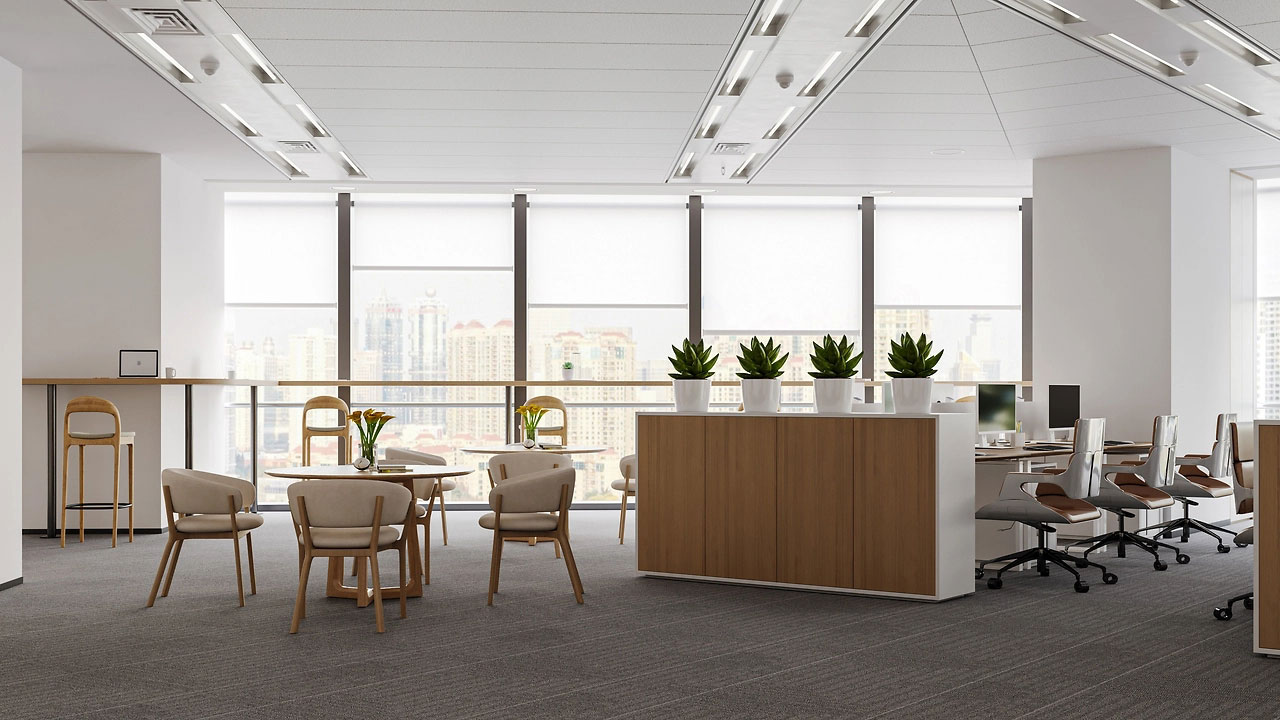 180平米办公室设计装修效果图