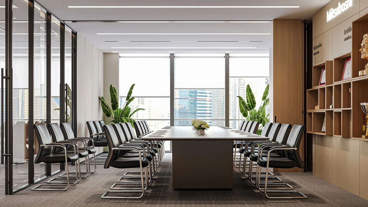 180平米办公室设计装修效果图