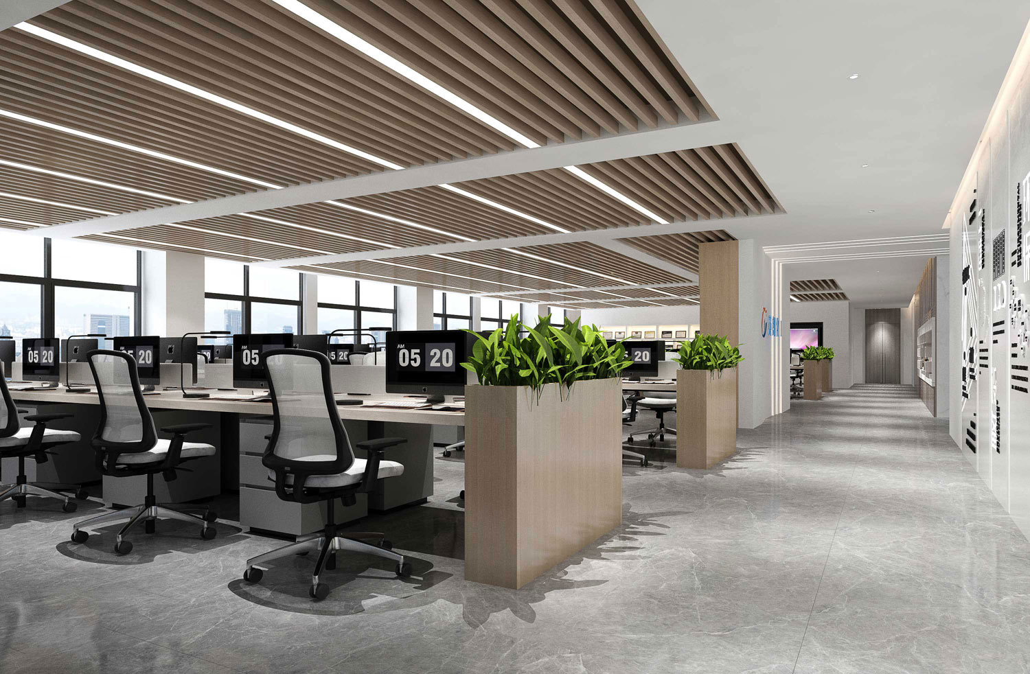 435平米郑州办公室装修设计效果图