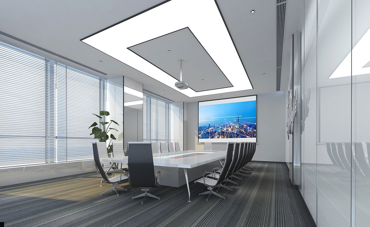 60平米郑州会议室装修设计效果图