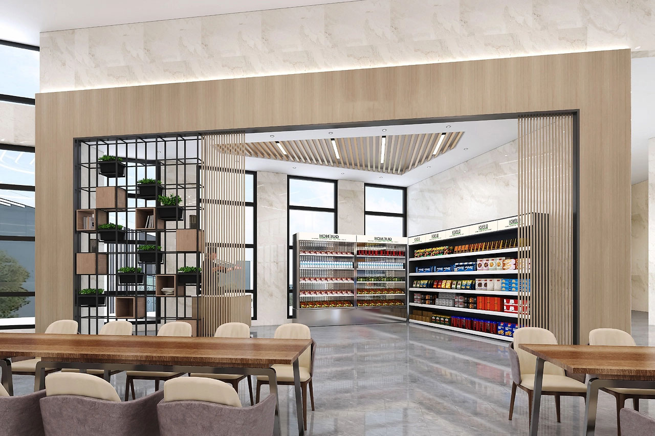 230平米新乡企业食堂装修设计效果图