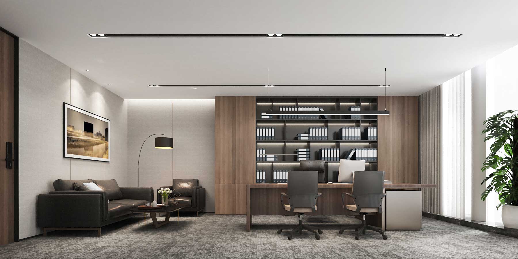 800㎡郑州办公室装修设计效果图