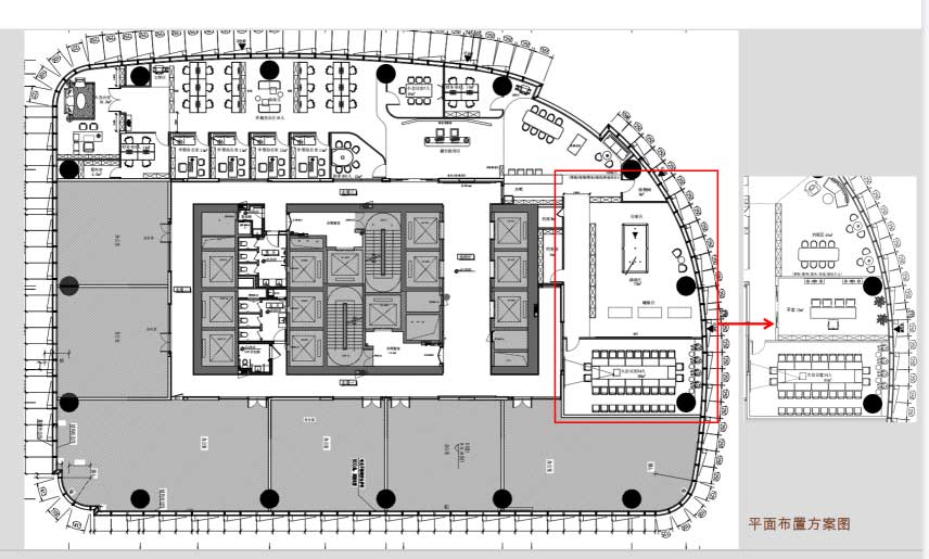 800㎡郑州办公室装修设计效果图