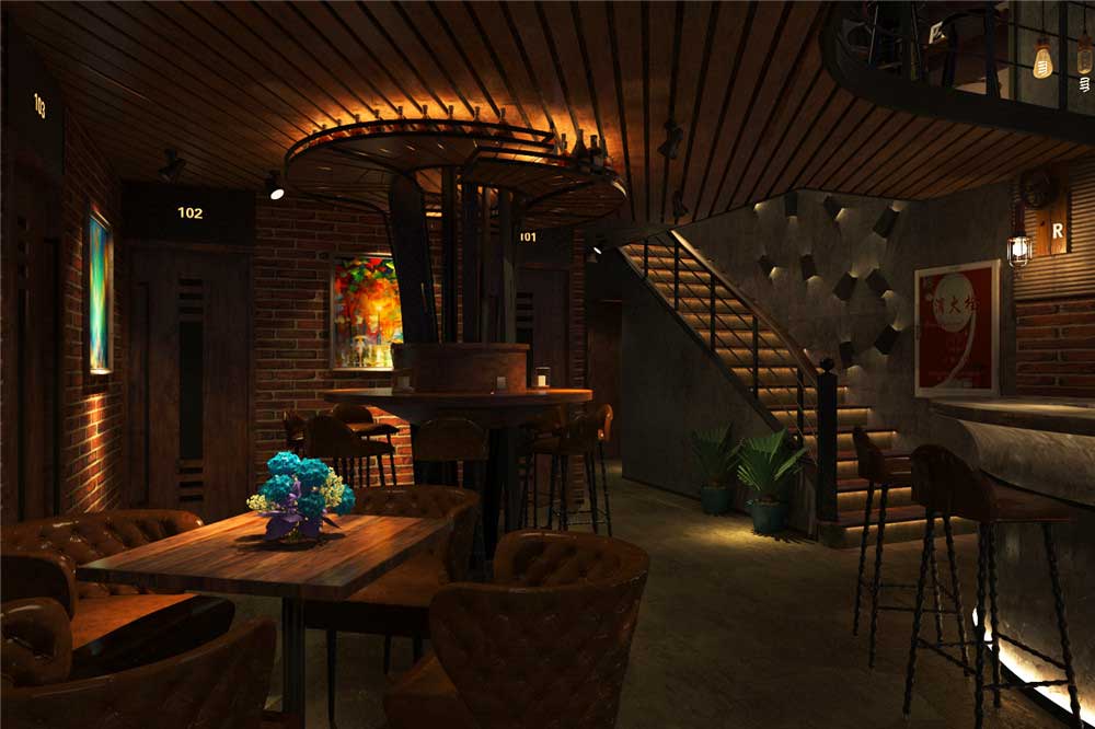 320平米特色小型酒吧装修设计效果图