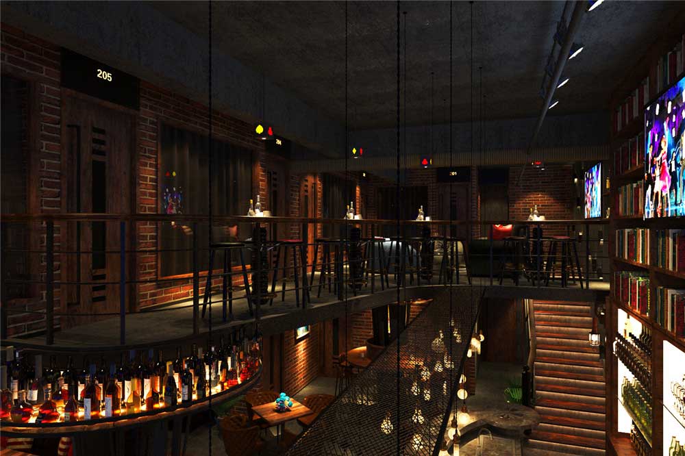 320平米特色小型酒吧装修设计效果图