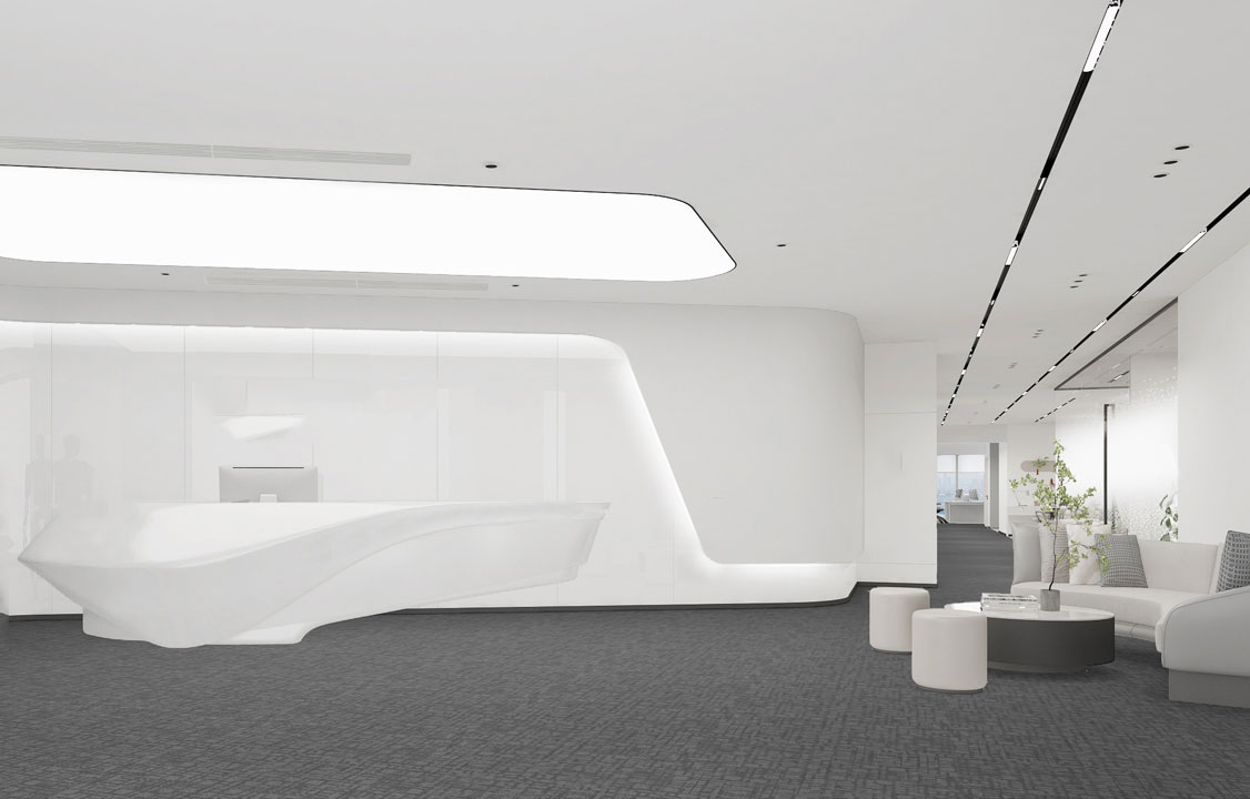 517平米办公室装修设计效果图