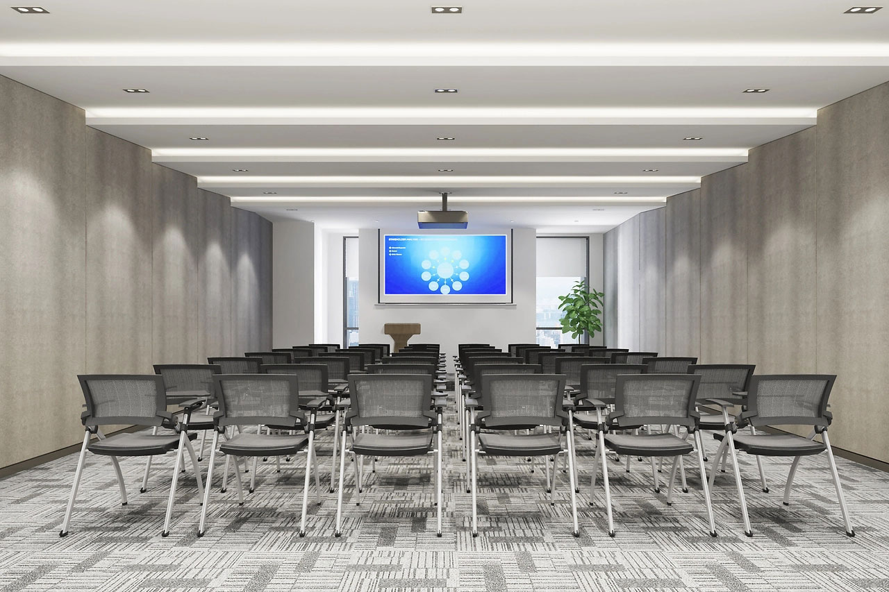 370平米郑州办公室装修施工效果图