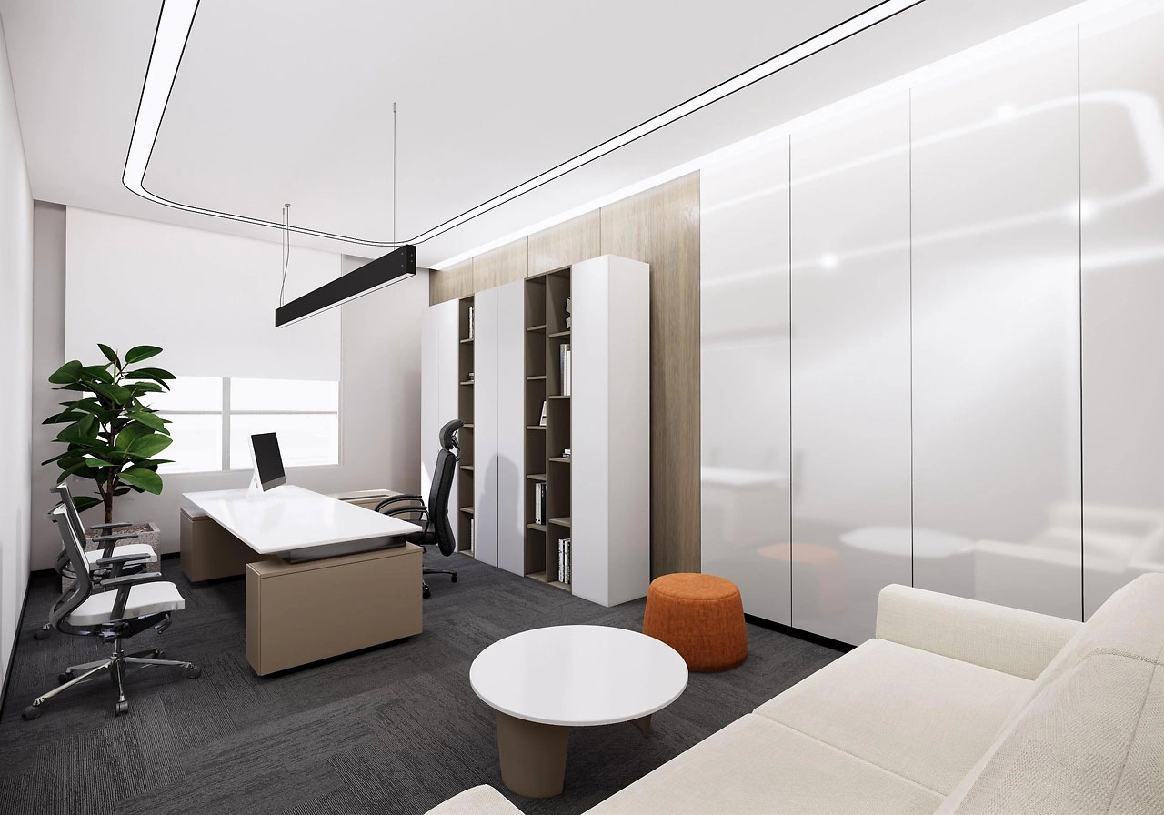 255平米郑州办公室设计装修效果图