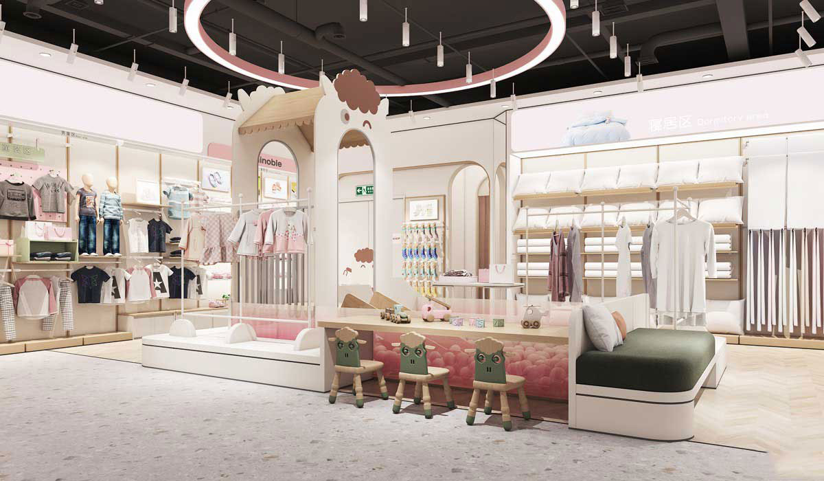 215平米郑州母婴用品店设计效果图