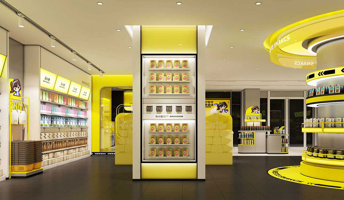 80平米郑州零食便利店设计效果图