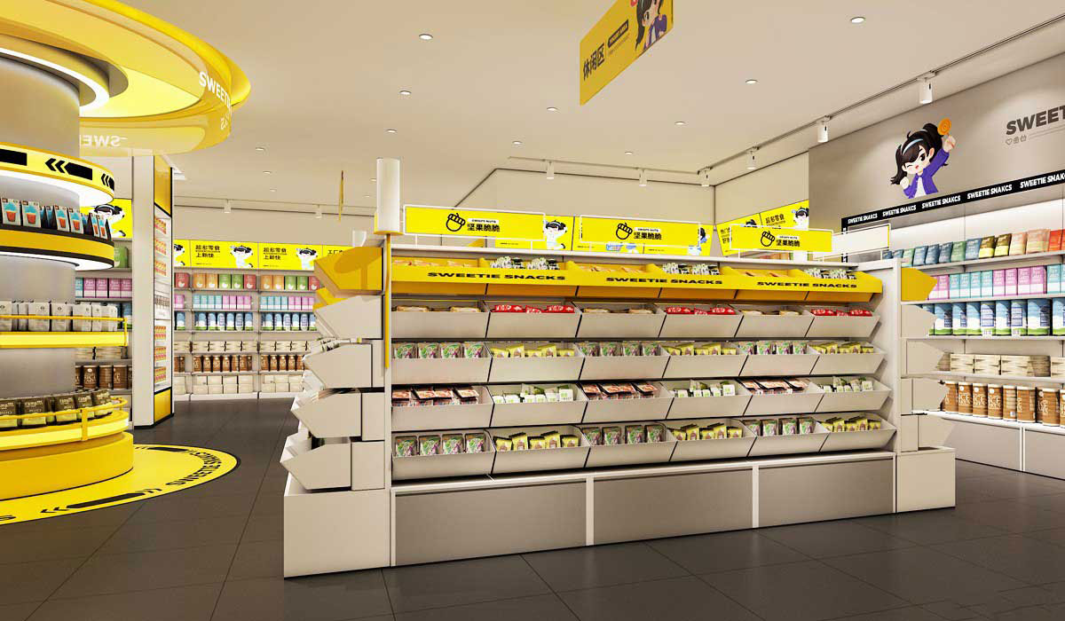 80平米郑州零食便利店设计效果图