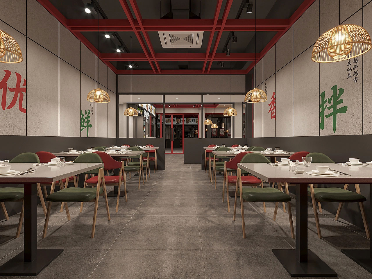 185平米牛肉馆店面设计效果图